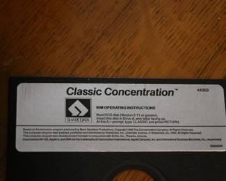 IBM DOS 2.11 5.25 Floppy Classic Concentration