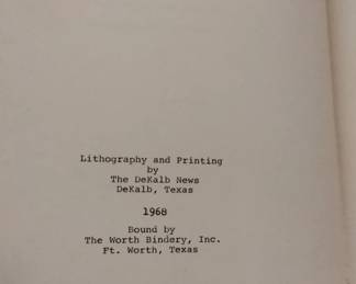 DeKalb & Bowie County Genealogy Book