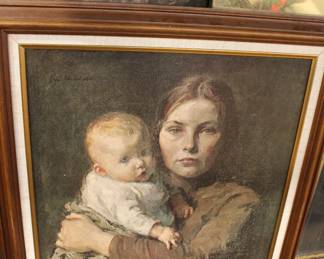 Mother & Child Painting