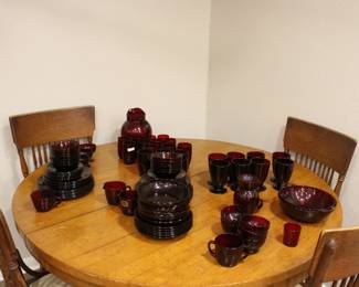 Anchor Hocking Royal Ruby Glassware