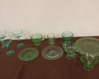 Assorted Uranium Glass 