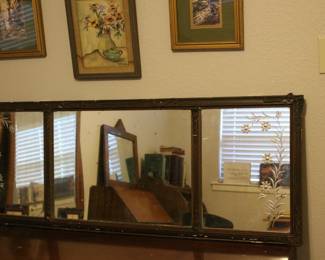 Antique Three Panel Mirror