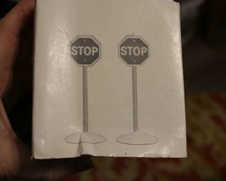Dept 56 Stop Signs