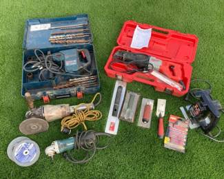 AM123Bosch Rotary Hammer, Milwaukee Sawzall Reciprocating saw And Other Tools