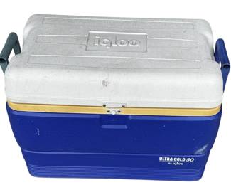 Blue Igloo Cooler