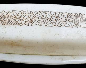 Vintage Pyrex Woodland Glass Butter Dish
