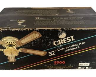 Vintage Crest 52 Ceiling Fan  Unopened