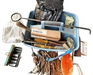 Assorted Tools, Drill Bits and Garage Items