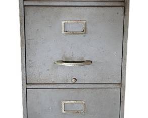 Gray Metal File Cabinet