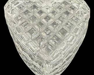 Heart Shaped Glass Trinket Box