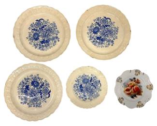 4 Vintage Taylor Smith China Plates