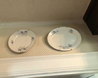 Vintage/Antique Blue Bird Dishes