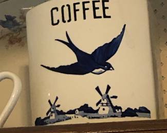 Vintage/Antique Blue Bird Dishes