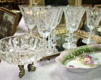 Crystal and cut glass. Fostoria 