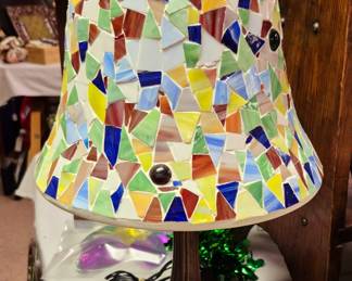 Mosiac table lamp