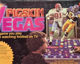 Much toys, dolls and games. "Pigskin Vegas"