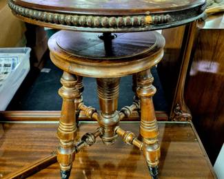 "Project" "H. Holtzman and Sons Columbus, Ohio" piano stool 