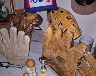 Vintage baseball items