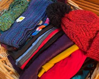 Winter scaves and hats