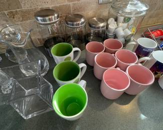 Coffee cups and storage canisters