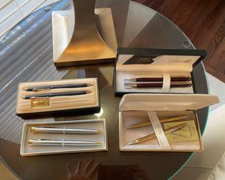 Pen/Pencil sets:  Cross, Parker and more!