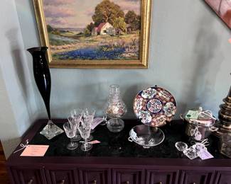 Mid-Century Sideboard/Credenza and multiple unique items