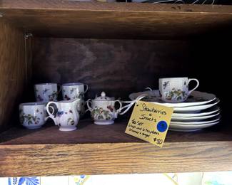 "Strawberries & Insects" tea set