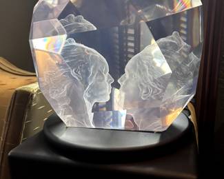 "The Kiss" Original Rotating Acrylic Sculpture by Fredrick Hart - AMAZING PIECE! 