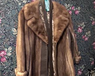 Vintage Mink with Leather Belt from Titche's Dallas
