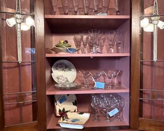 Collection of bar glassware and kitchen service items