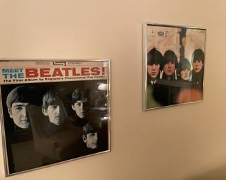 Beetles framed LP/covers