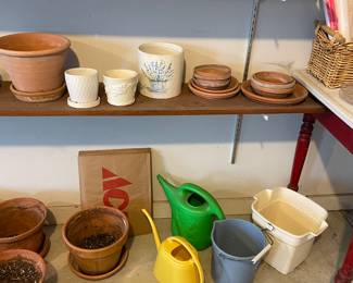 planters - clay and ceramic