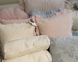 Decor and Bed Pillows:  Euro Shams and accent 