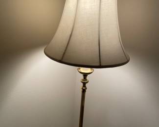 Brass floor lamp