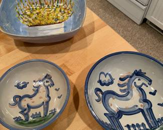 Hayden pottery and Vietri pottery