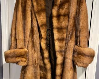 3/4 length mink- size M - L