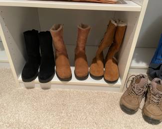 Leather boots and hiking/trail boots