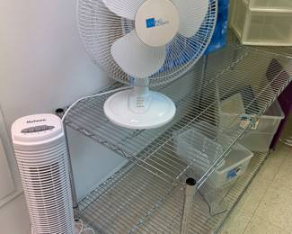 Holmes heater, fan, and storage rack - stainless