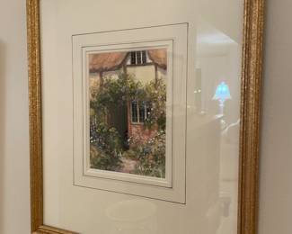 Framed lithograph - signed