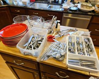 Silverware in white tray not available