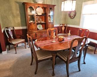 Cherry dining table       				     $100
Cherry dining chairs (6) @ $50 ea	     $300
Cherry Hutch 2pc 					     $200
