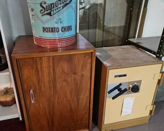 $ 30 MCM cupboard, $90 safe- has combo