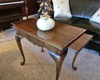 $60  Cherry side table with pull outs