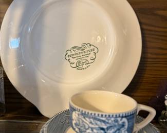 Currier & Ives Dinnerware - Imperial Blue