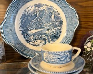 Currier & Ives Dinnerware - Imperial Blue