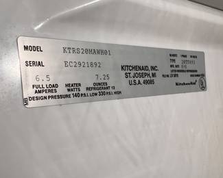 KitchenAid refrigerator with icemaker
