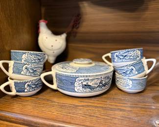 Currier & Ives Dinnerware - Imperial Blue