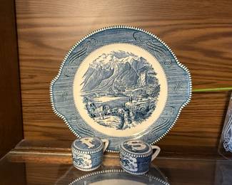 Currier & Ives Dinnerware - Imperial Blue