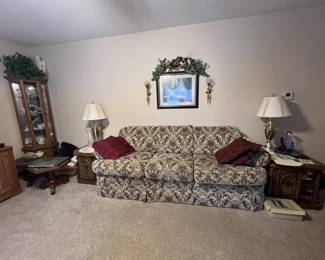 Justice 3 cushion sofa -7’ -  like new. Available for pre-sale