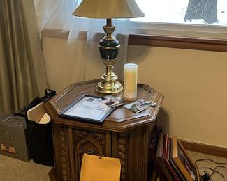 Octagon end table